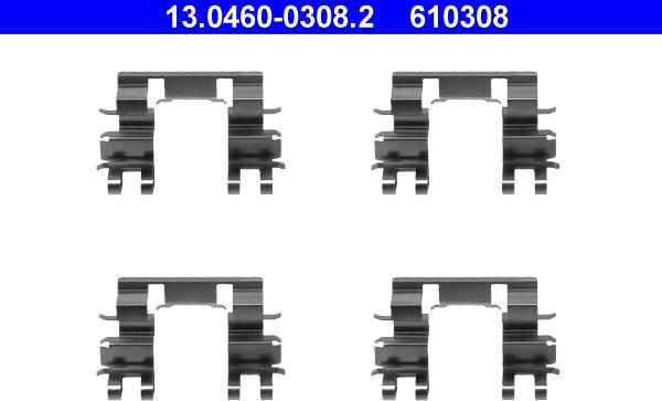 ATE 13.0460-0308.2 - Komplet pribora, Pločica disk kočnice www.molydon.hr