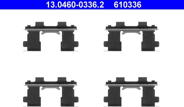 ATE 13.0460-0336.2 - Komplet pribora, Pločica disk kočnice www.molydon.hr