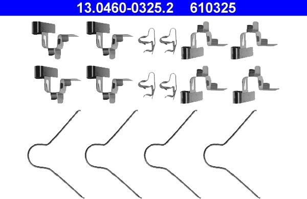 ATE 13.0460-0325.2 - Komplet pribora, Pločica disk kočnice www.molydon.hr