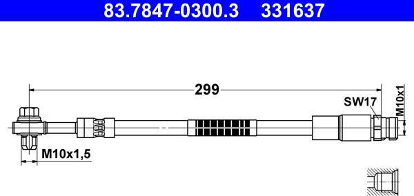 ATE 83.7847-0300.3 - Kočiono crijevo, lajtung www.molydon.hr