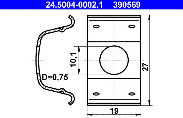 ATE 24.5004-0002.1 - Nosač, držač kočionog crijeva www.molydon.hr