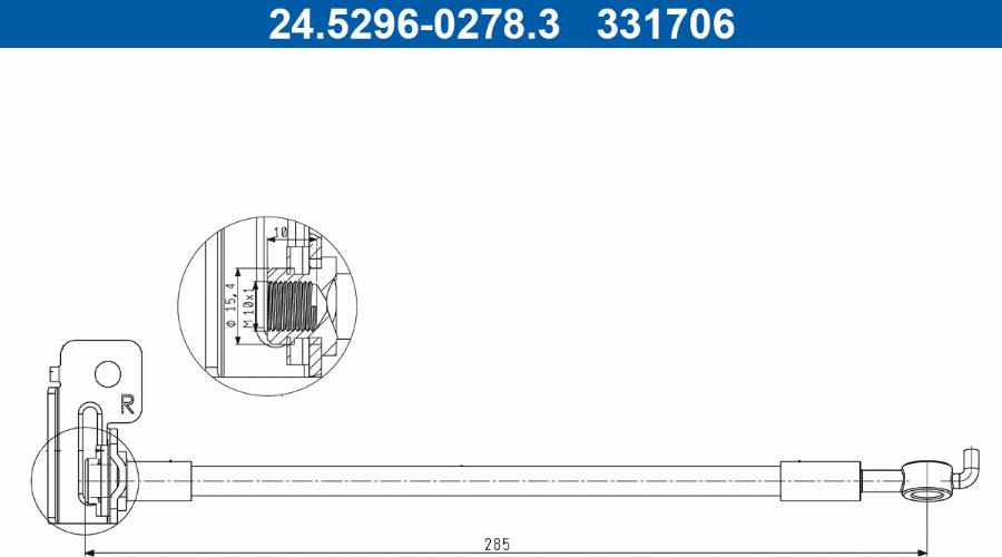 ATE 24.5296-0278.3 - Kočiono crijevo, lajtung www.molydon.hr