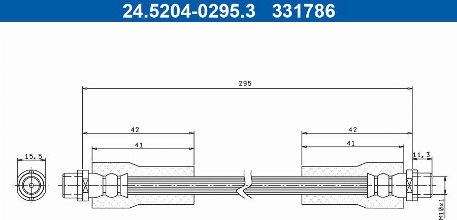 ATE 24.5204-0295.3 - Kočiono crijevo, lajtung www.molydon.hr