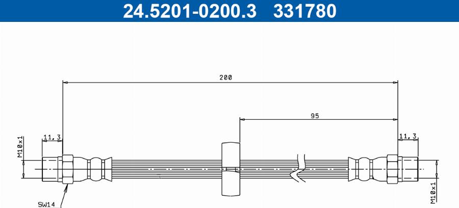 ATE 24.5201-0200.3 - Kočiono crijevo, lajtung www.molydon.hr