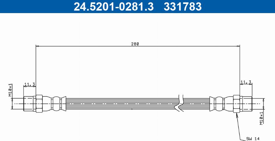 ATE 24.5201-0281.3 - Kočiono crijevo, lajtung www.molydon.hr