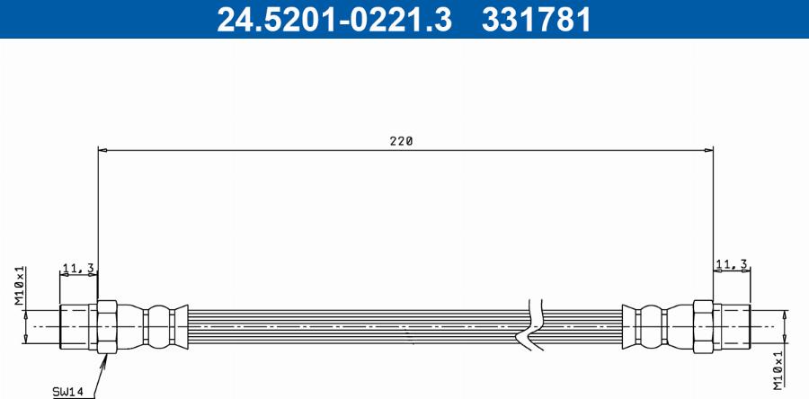 ATE 24.5201-0221.3 - Kočiono crijevo, lajtung www.molydon.hr