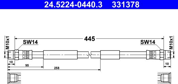 ATE 24.5224-0440.3 - Kočiono crijevo, lajtung www.molydon.hr