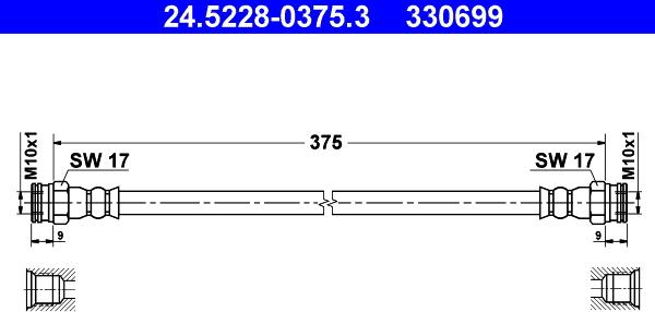 ATE 24.5228-0375.3 - Kočiono crijevo, lajtung www.molydon.hr