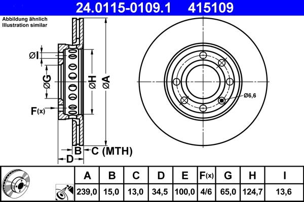 ATE 24.0115-0109.1 - Kočioni disk www.molydon.hr