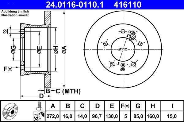 SBS 16454 - Kočioni disk www.molydon.hr