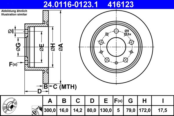 ATE 24.0116-0123.1 - Kočioni disk www.molydon.hr