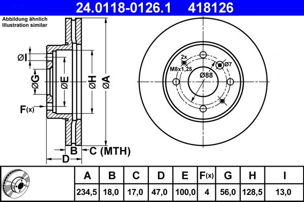 ATE 24.0118-0126.1 - Kočioni disk www.molydon.hr