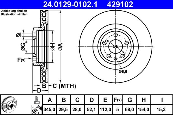 ATE 24.0129-0102.1 - Kočioni disk www.molydon.hr