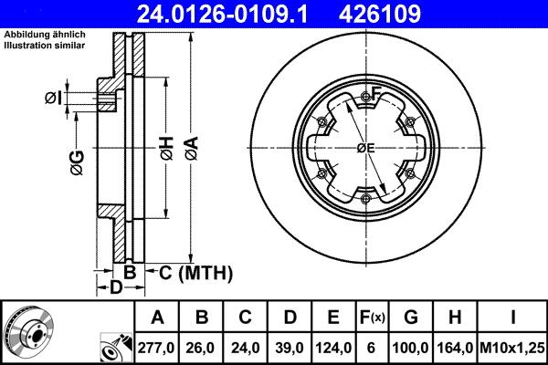 ATE 24.0126-0109.1 - Kočioni disk www.molydon.hr