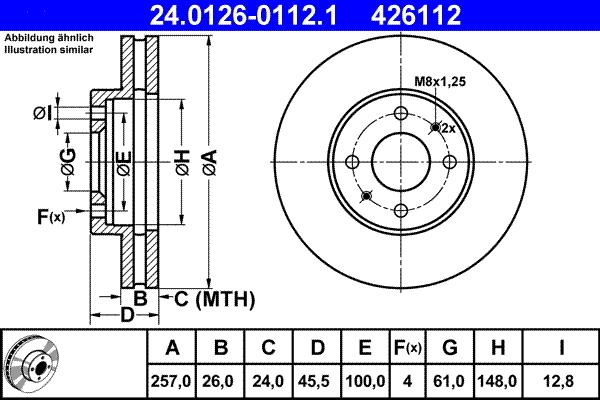 ATE 24.0126-0112.1 - Kočioni disk www.molydon.hr