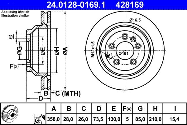 ATE 24.0128-0169.1 - Kočioni disk www.molydon.hr