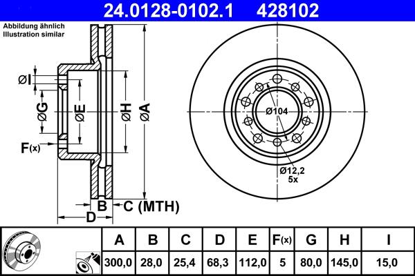 ATE 24.0128-0102.1 - Kočioni disk www.molydon.hr