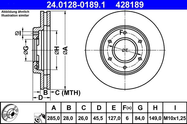 ATE 24.0128-0189.1 - Kočioni disk www.molydon.hr