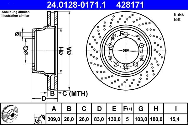 ATE 24.0128-0171.1 - Kočioni disk www.molydon.hr