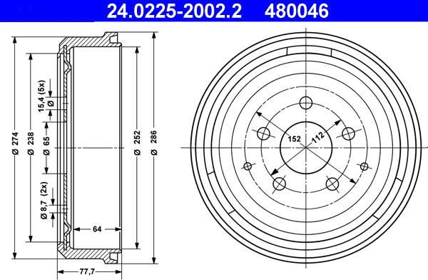 ATE 24.0225-2002.2 - Bubanj kočnica www.molydon.hr