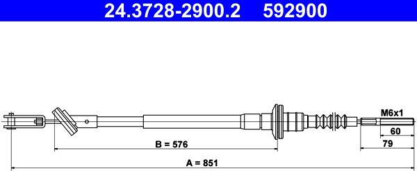 ATE 24.3728-2900.2 - Sajla, mehanizam za aktiviranje kvacila www.molydon.hr