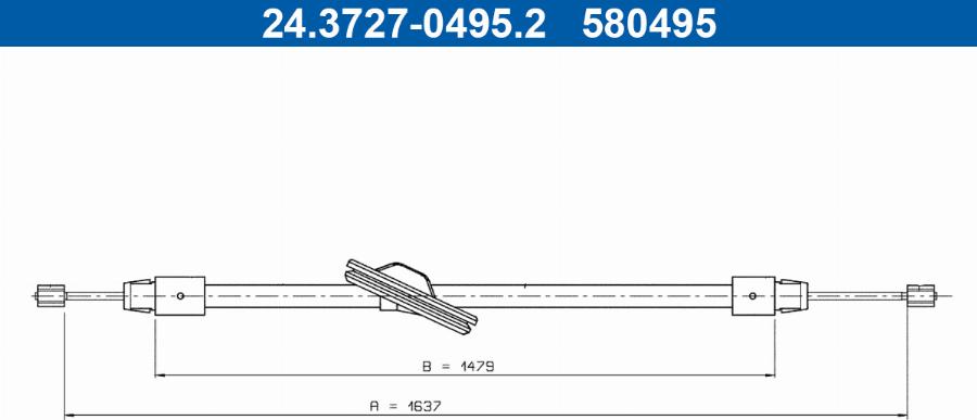 ATE 24.3727-0495.2 - Sajla ručne kočnice www.molydon.hr