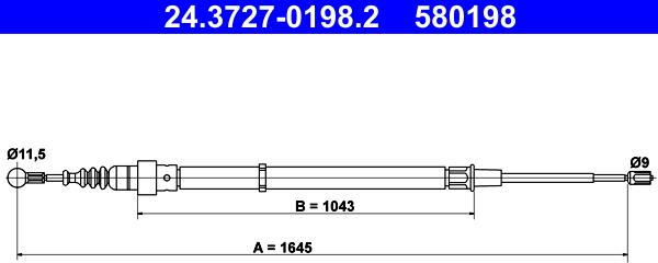 ATE 24.3727-0198.2 - Sajla ručne kočnice www.molydon.hr