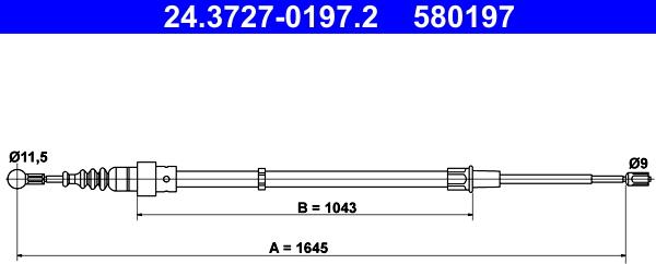 ATE 24.3727-0197.2 - Sajla ručne kočnice www.molydon.hr