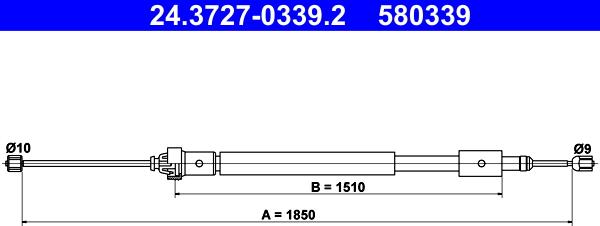 ATE 24.3727-0339.2 - Sajla ručne kočnice www.molydon.hr