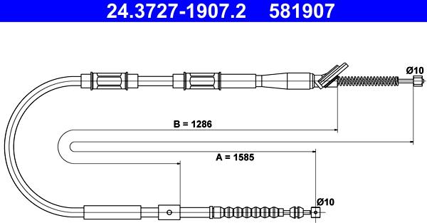 ATE 24.3727-1907.2 - Sajla ručne kočnice www.molydon.hr