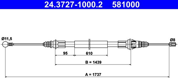 ATE 24.3727-1000.2 - Sajla ručne kočnice www.molydon.hr