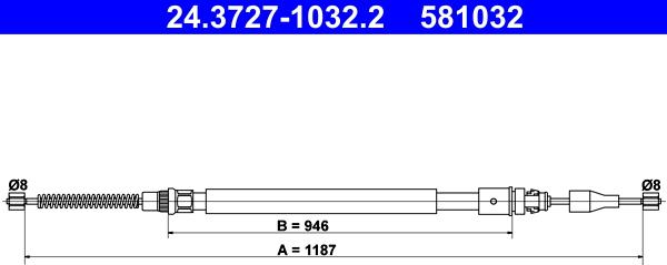 ATE 24.3727-1032.2 - Sajla ručne kočnice www.molydon.hr