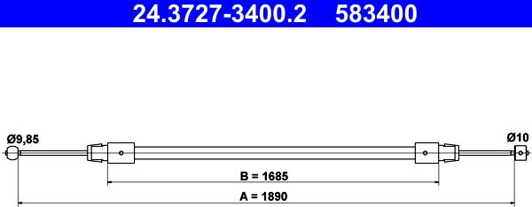 ATE 24.3727-3400.2 - Sajla ručne kočnice www.molydon.hr