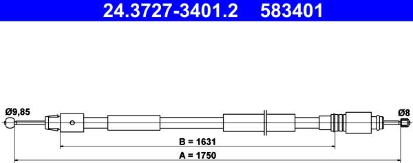 ATE 24.3727-3401.2 - Sajla ručne kočnice www.molydon.hr