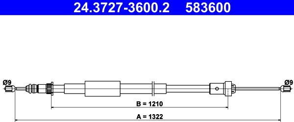 ATE 24.3727-3600.2 - Sajla ručne kočnice www.molydon.hr