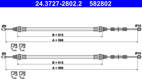 ATE 24.3727-2802.2 - Sajla ručne kočnice www.molydon.hr