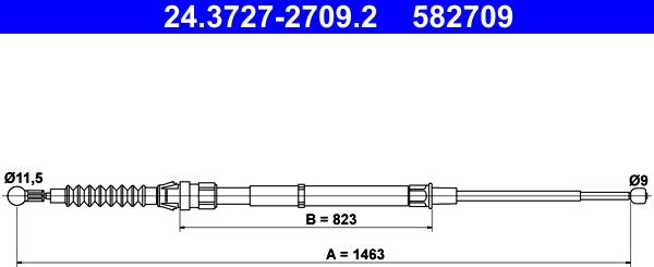 ATE 24.3727-2709.2 - Sajla ručne kočnice www.molydon.hr