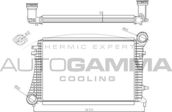 Autogamma 104985 - Intercooler, hladnjak www.molydon.hr