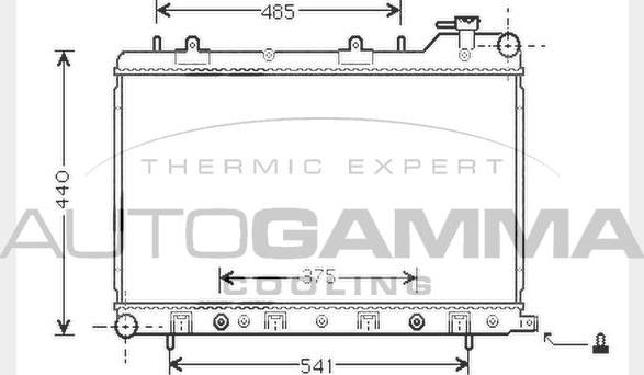 Autogamma 104435 - Hladnjak, hladjenje motora www.molydon.hr