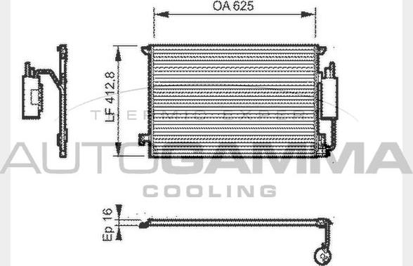 Autogamma 104625 - Kondenzator, klima-Uređaj www.molydon.hr