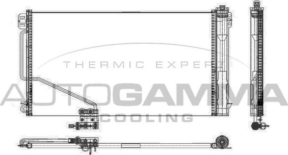 Autogamma 105596 - Kondenzator, klima-Uređaj www.molydon.hr