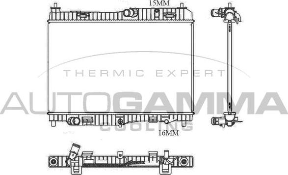 Autogamma 105685 - Hladnjak, hladjenje motora www.molydon.hr