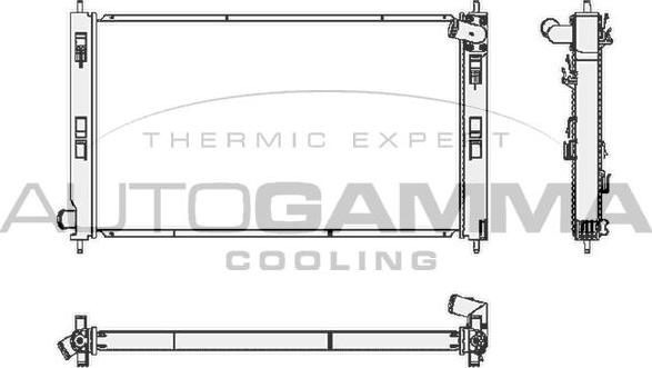 Autogamma 105386 - Hladnjak, hladjenje motora www.molydon.hr