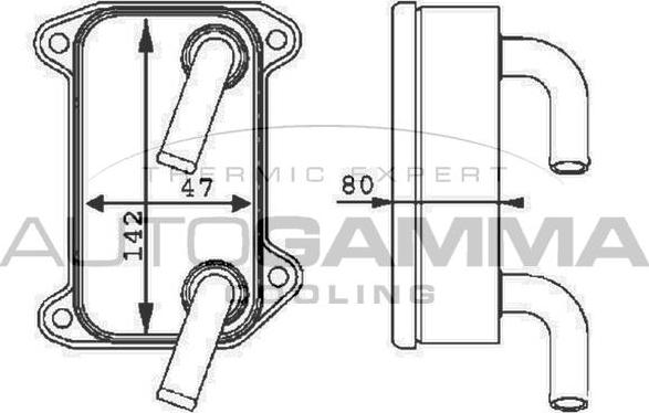 Autogamma 105229 - Uljni hladnjak, ulje za motor www.molydon.hr