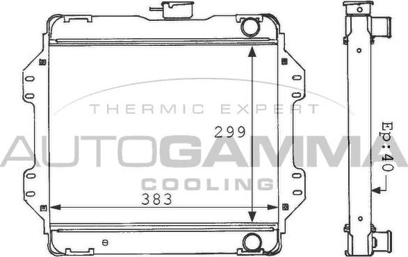 Autogamma 100945 - Hladnjak, hladjenje motora www.molydon.hr