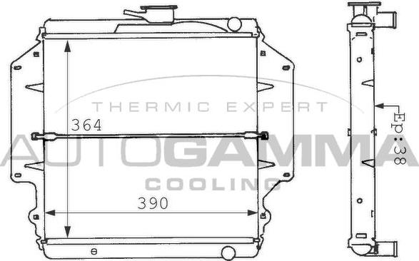 Autogamma 100946 - Hladnjak, hladjenje motora www.molydon.hr