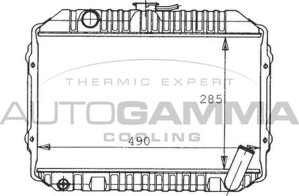 Autogamma 100437 - Hladnjak, hladjenje motora www.molydon.hr