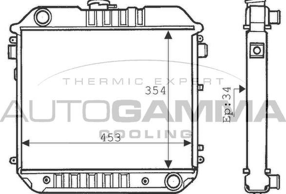 Autogamma 100658 - Hladnjak, hladjenje motora www.molydon.hr