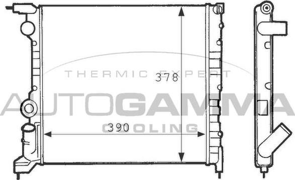 Autogamma 100850 - Hladnjak, hladjenje motora www.molydon.hr