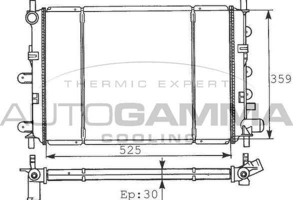 Autogamma 100347 - Hladnjak, hladjenje motora www.molydon.hr